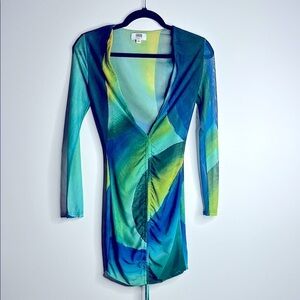 Colorful Long Sleeve Dress